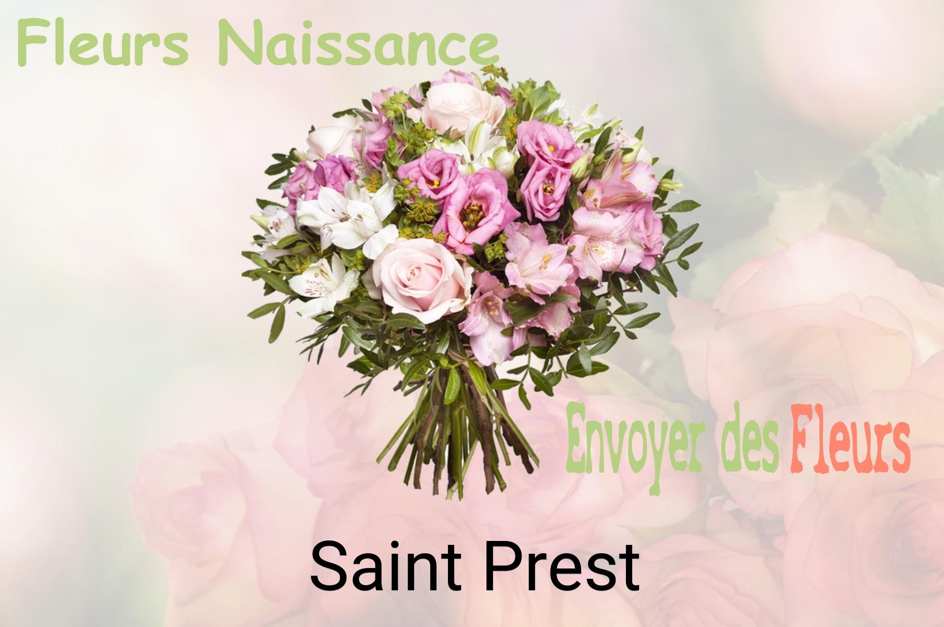 Bouquet de fleurs de naissance livré à Saint-Prest